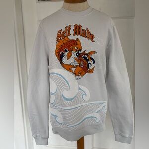 Self Made emo Sweatshirt with Koi Fish